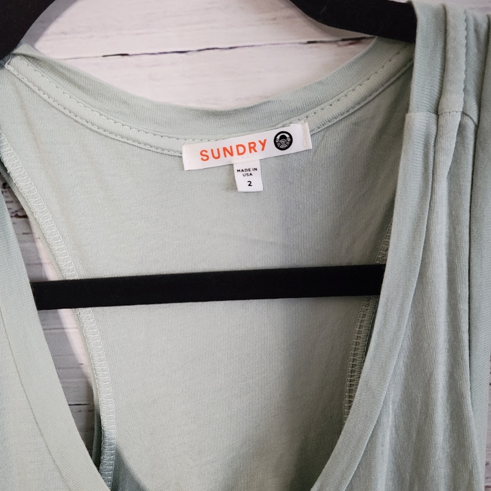 Sundry Mint Green Tiered Maxi Dress - Picture 5 of 6